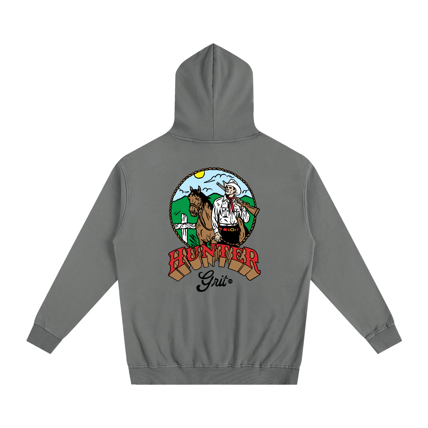 WESTERN HOODIE GRAY